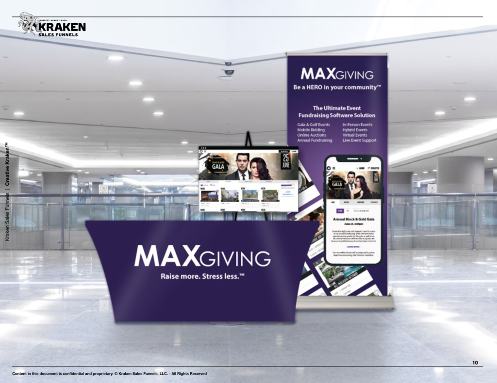 Maxgiving event display