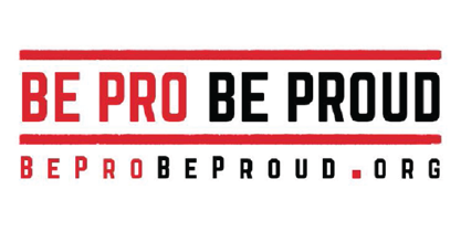 Be pro Be proud logo